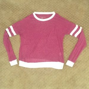 Maroon long sleeve t-shirt